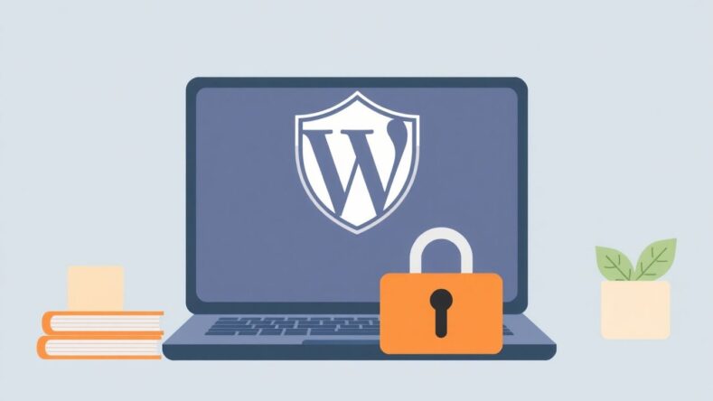 Sikkerhetsillustrasjon for WordPress-logg. {{brizy_dc_image_alt entityId=