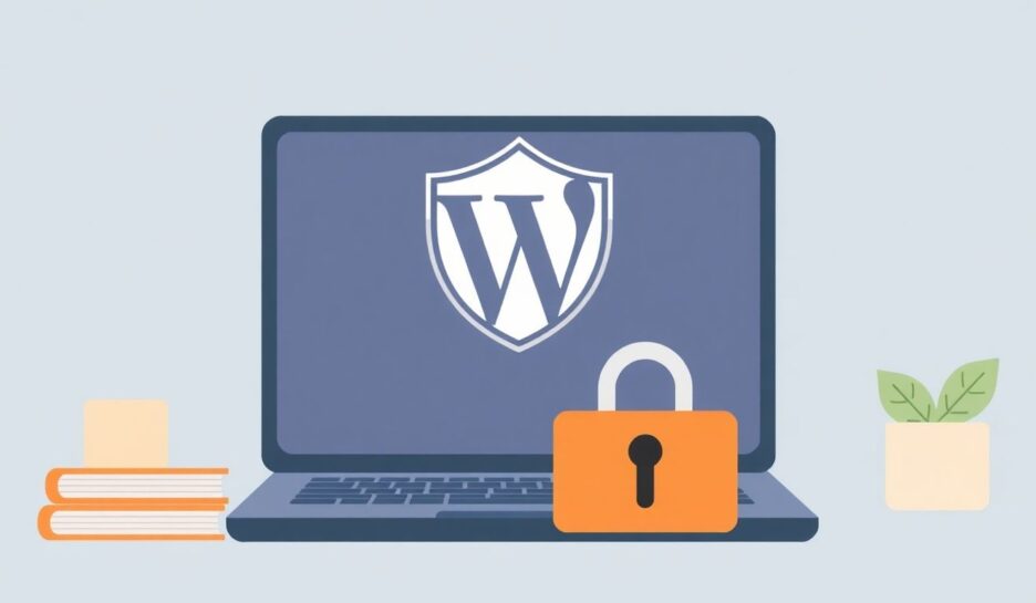 Sikkerhetsillustrasjon for WordPress-logg. {{brizy_dc_image_alt entityId=