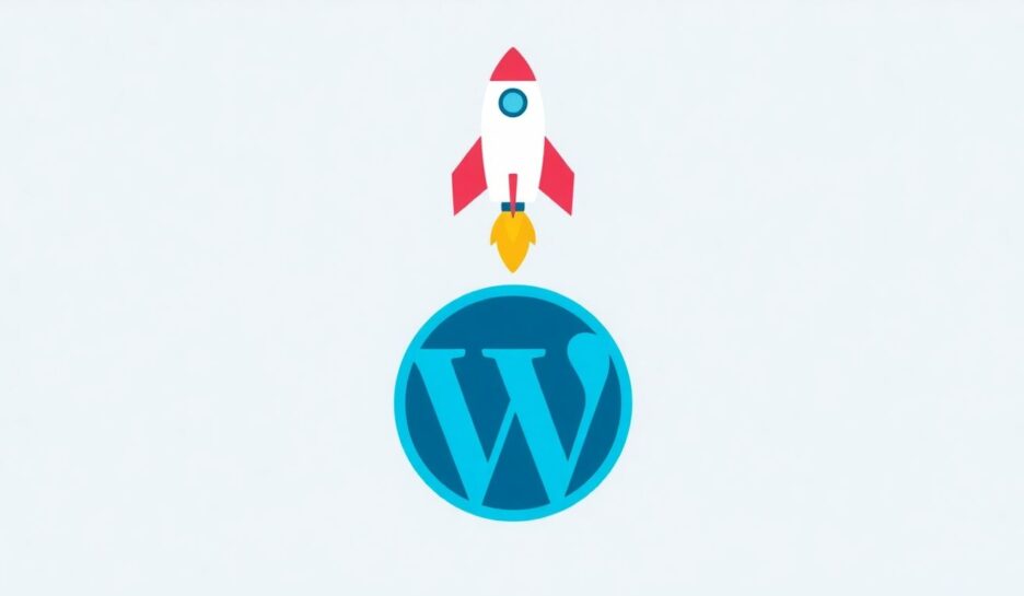 Jetpack over WordPress-logo med myke farger. {{brizy_dc_image_alt entityId=