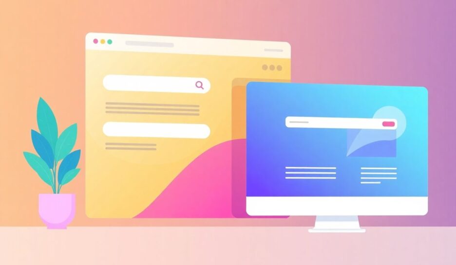 Moderne nettside med brukervennlig design og farger. {{brizy_dc_image_alt entityId=