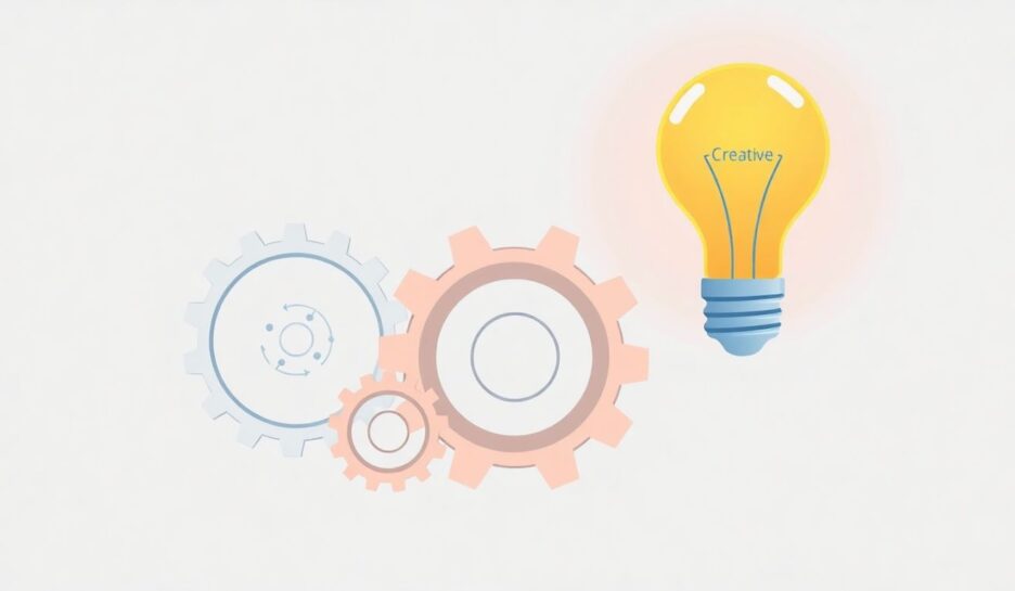 Illustrasjon av innovasjon og forretningsutvikling {{brizy_dc_image_alt entityId=