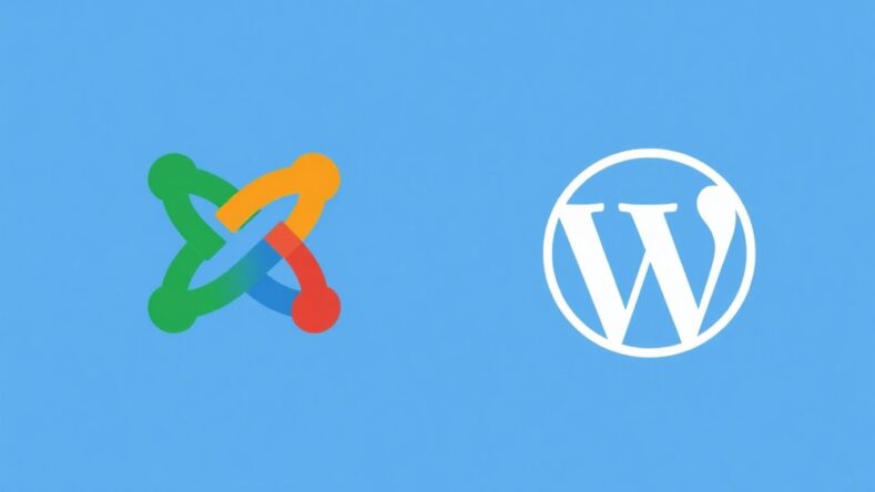 Logoer for Joomla og WordPress i myke farger. {{brizy_dc_image_alt entityId=